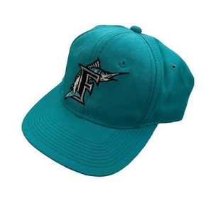 Florida Marlins MLB Sports Specialties Youngan Vtg 90s Wool Fitted Hat Cap 6 5/8